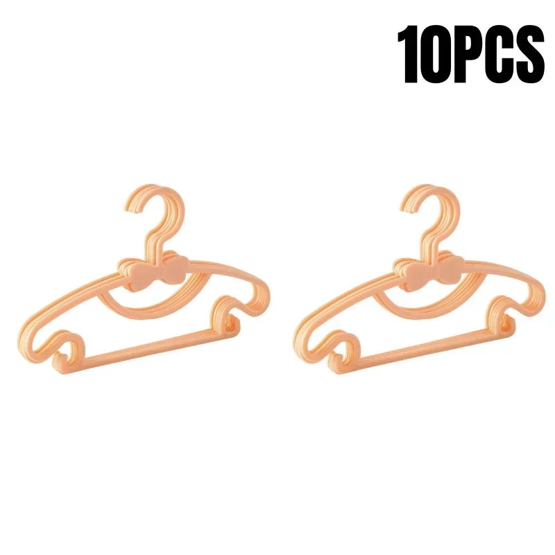 5-50Pcs Baby Hangers Plastic Kids Clothes Storage Hanger for Nursery Children Hangers Toddler Infant Portable Coats Home Rack